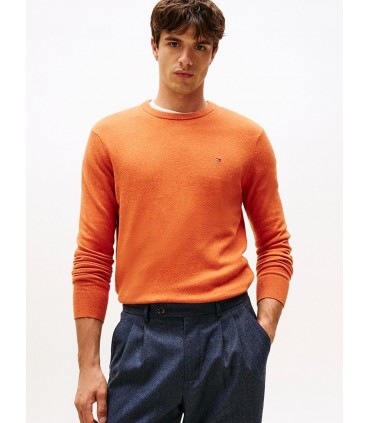 Pull col rond tommy menswear smqorange