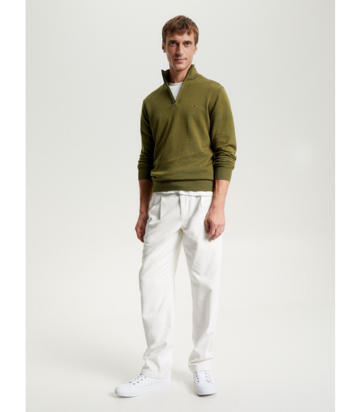 Pull col zippe tommy menswear ms2puttinggreen