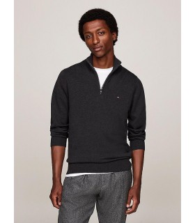 Pull col zippe tommy menswear p92anthra