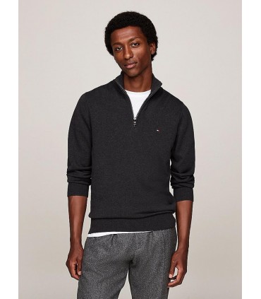 Pull col zippe tommy menswear p92anthra