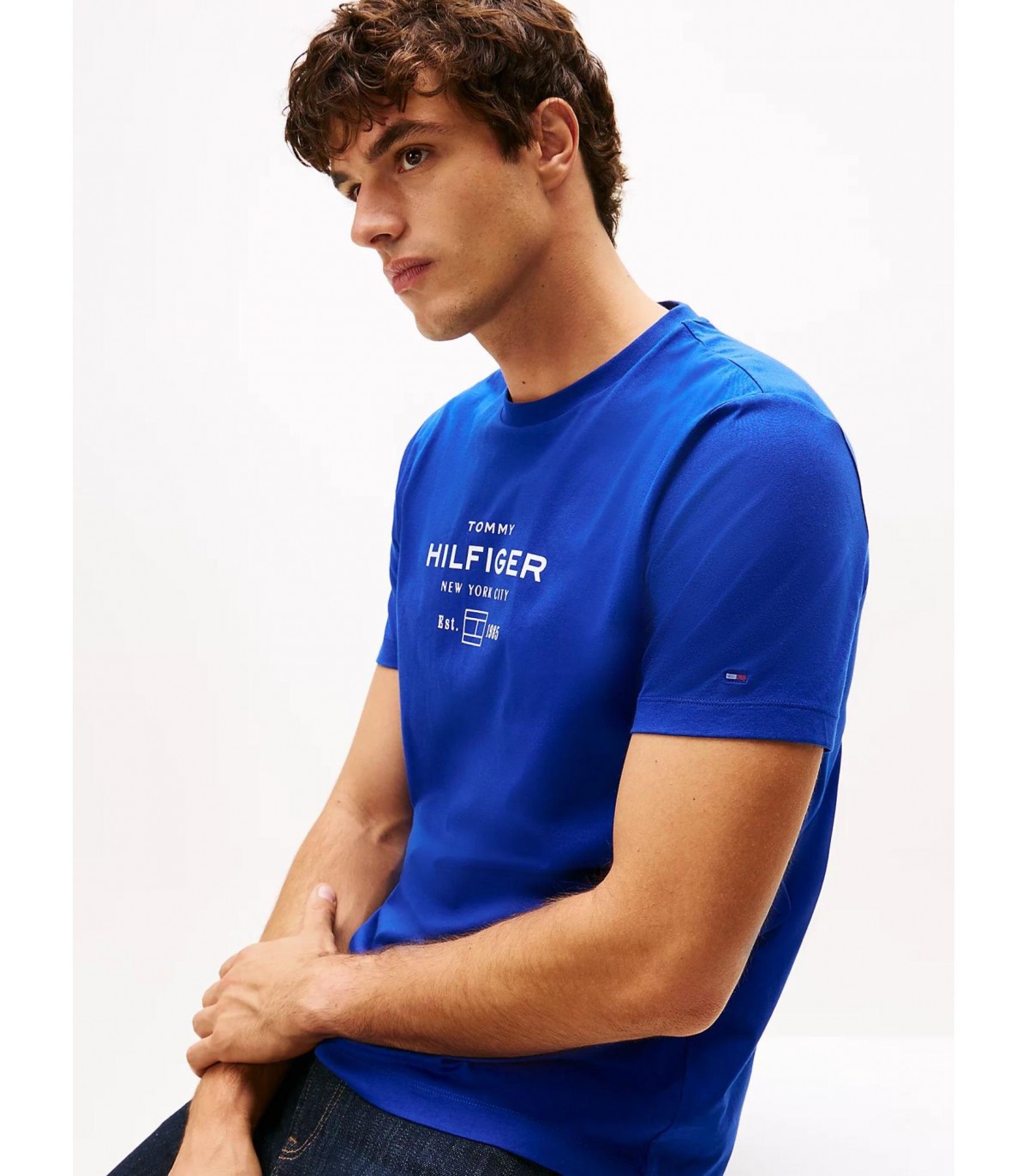 Tee shirt mc tommy menswear d03wedgeblue