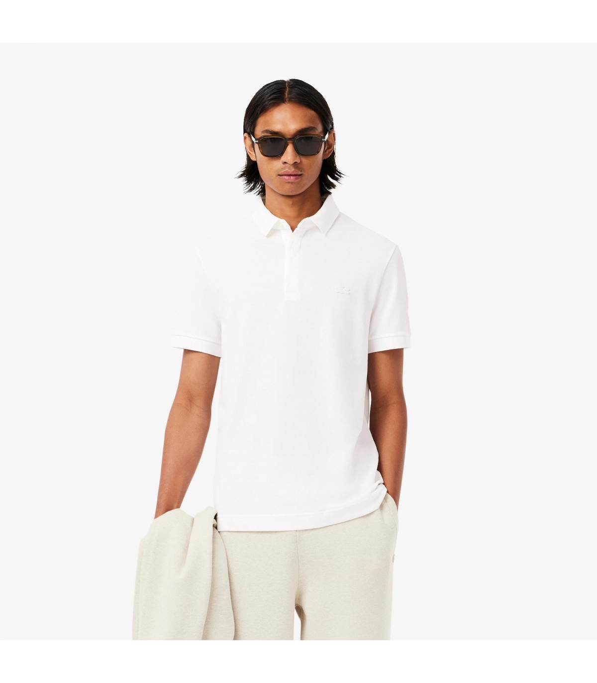 Polo mc lacoste 001-blanc