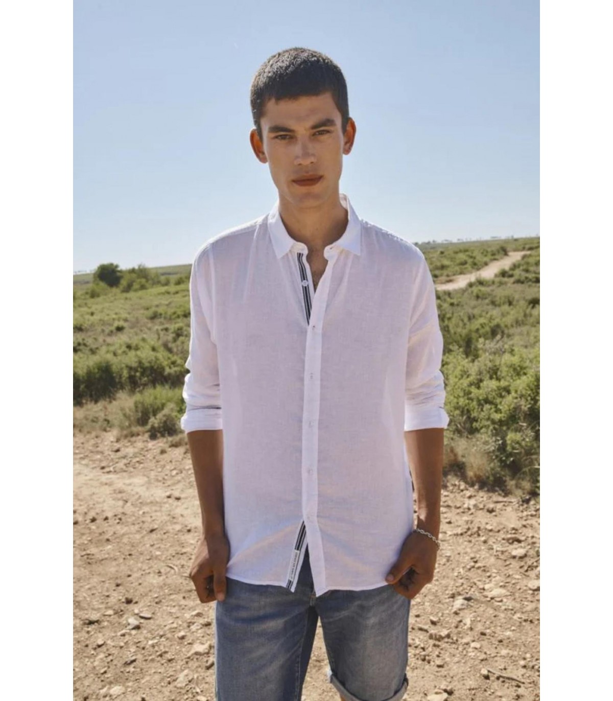 Chemise ml tps cerises 1001white