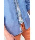 Chemise ml tps cerises 3001blue