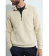 Sweat col zippe benson & cherry beige