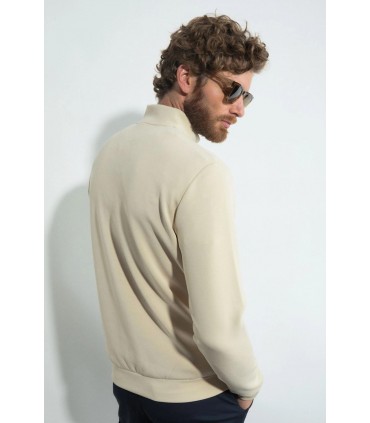 Sweat col zippe benson & cherry beige