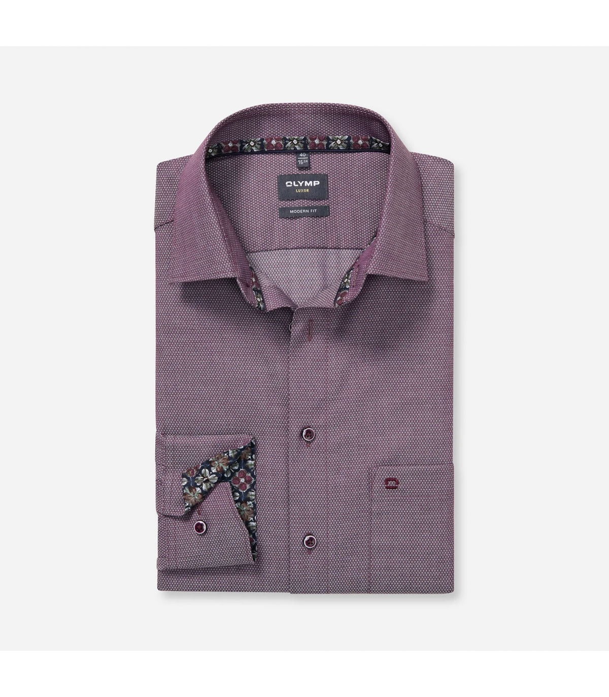 Chemise ml fantaisie olymp 98violet