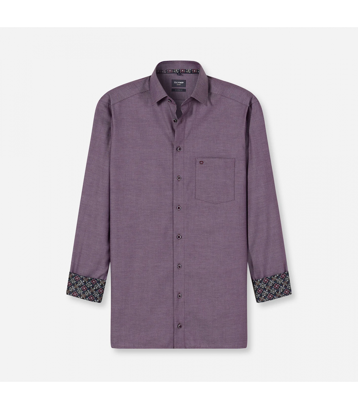 Chemise ml fantaisie olymp 98violet