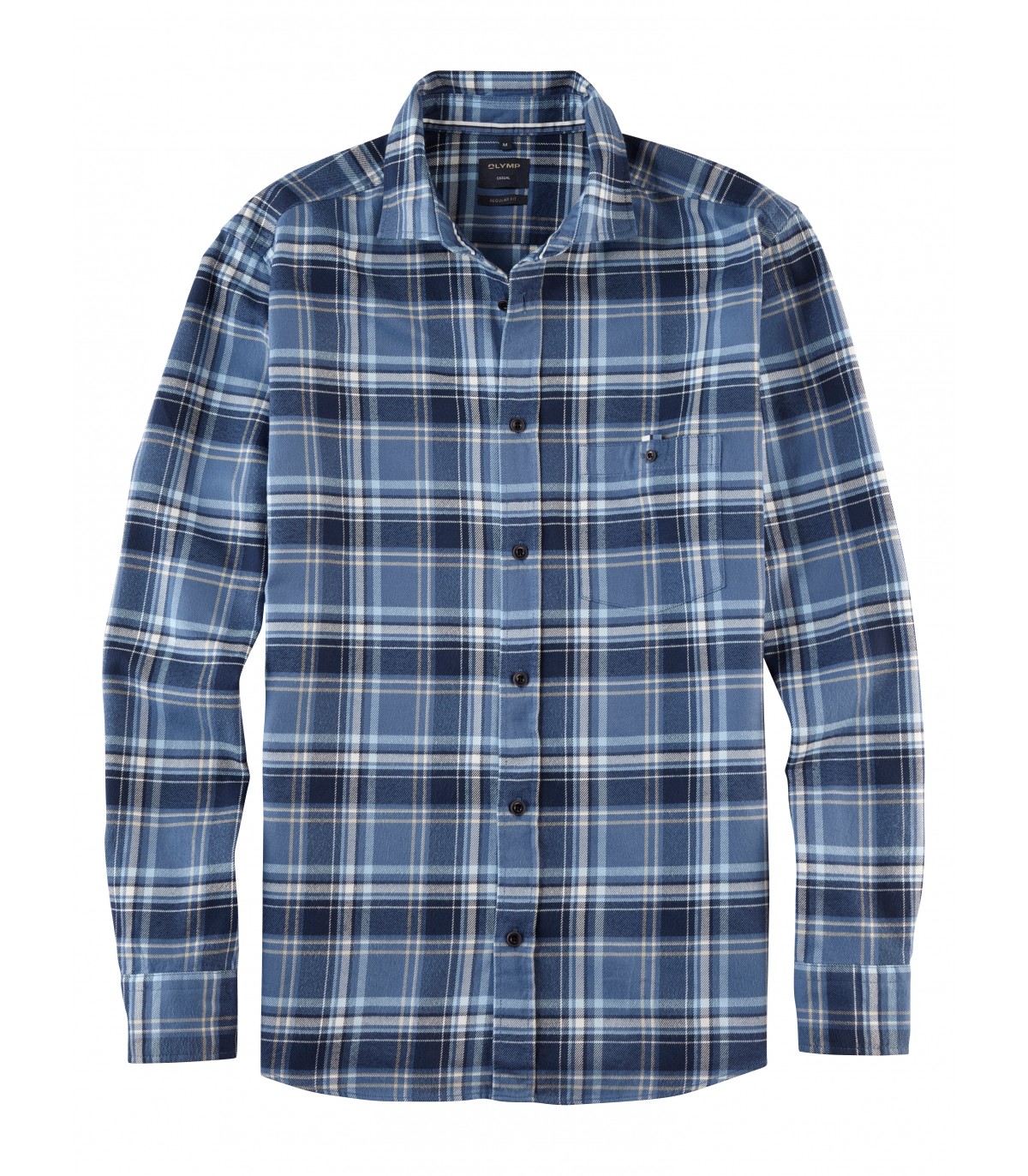 Chemise ml fantaisie olymp 18bleu