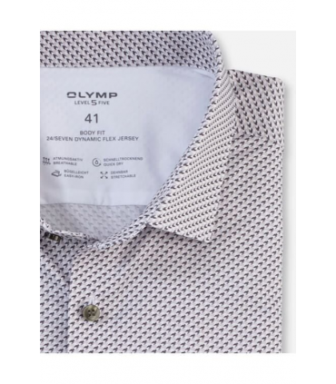 Chemise ml fantaisie olymp 22gris