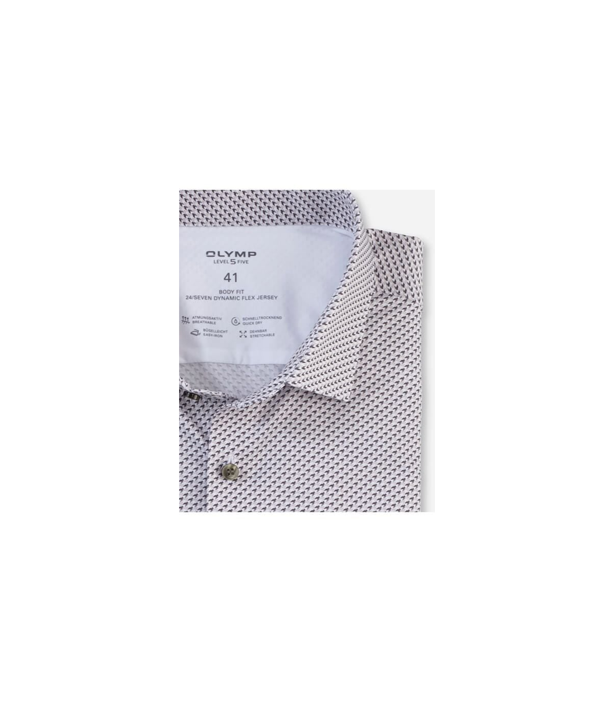 Chemise ml fantaisie olymp 22gris