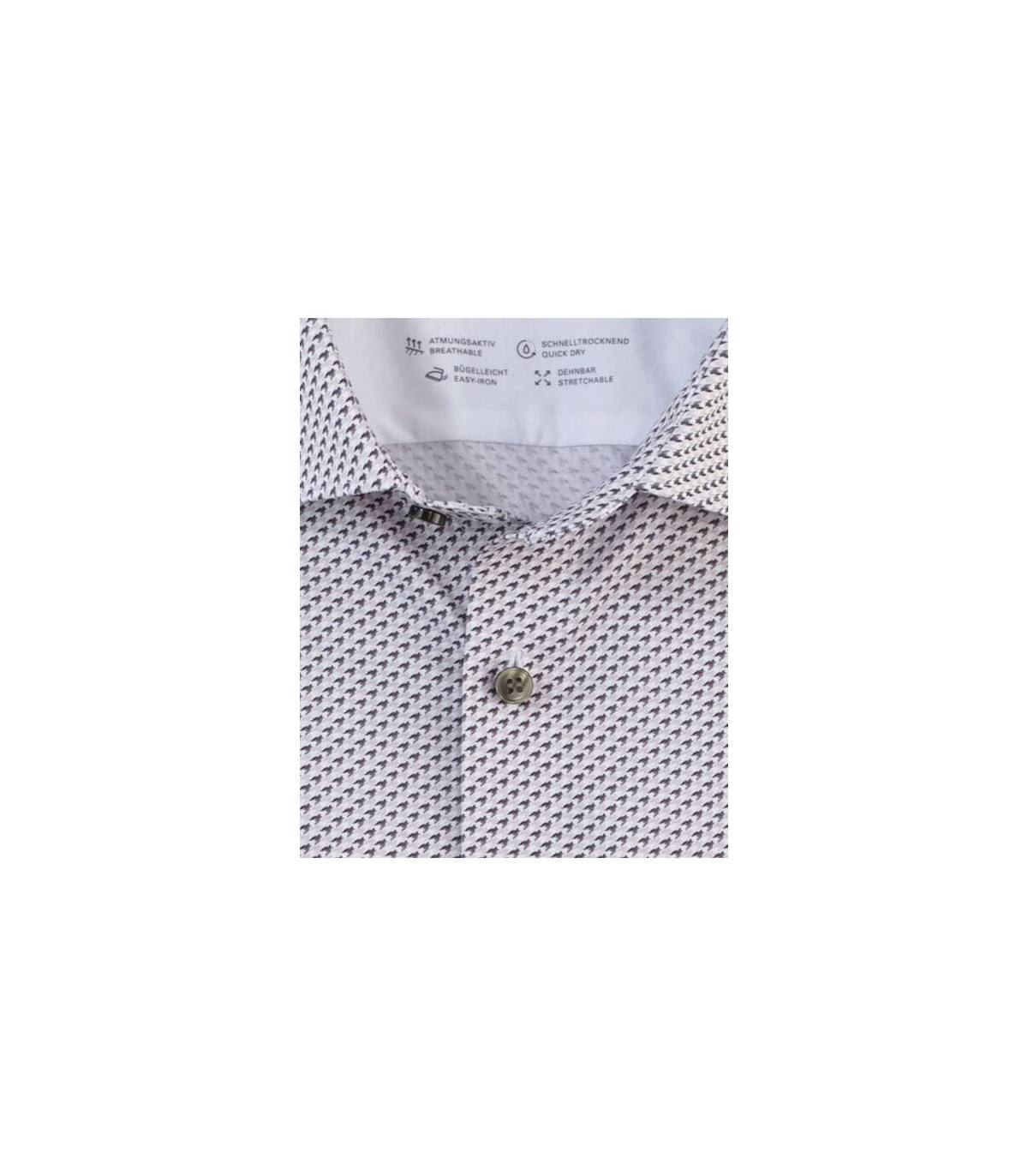 Chemise ml fantaisie olymp 22gris