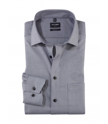 Chemise ml uni olymp 63gris