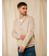 Gilet bouton royal mer 0006beige