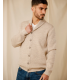 Gilet bouton royal mer 0006beige