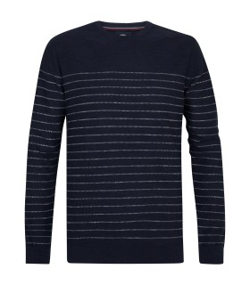 Pull col rond petrol 5178navy
