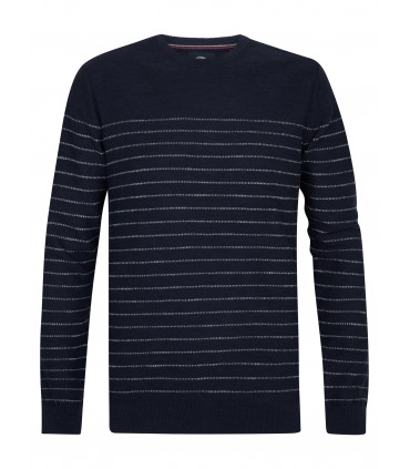 Pull col rond petrol 5178navy