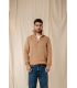 Pull col zippe royal mer 0006.0004beige/ecru