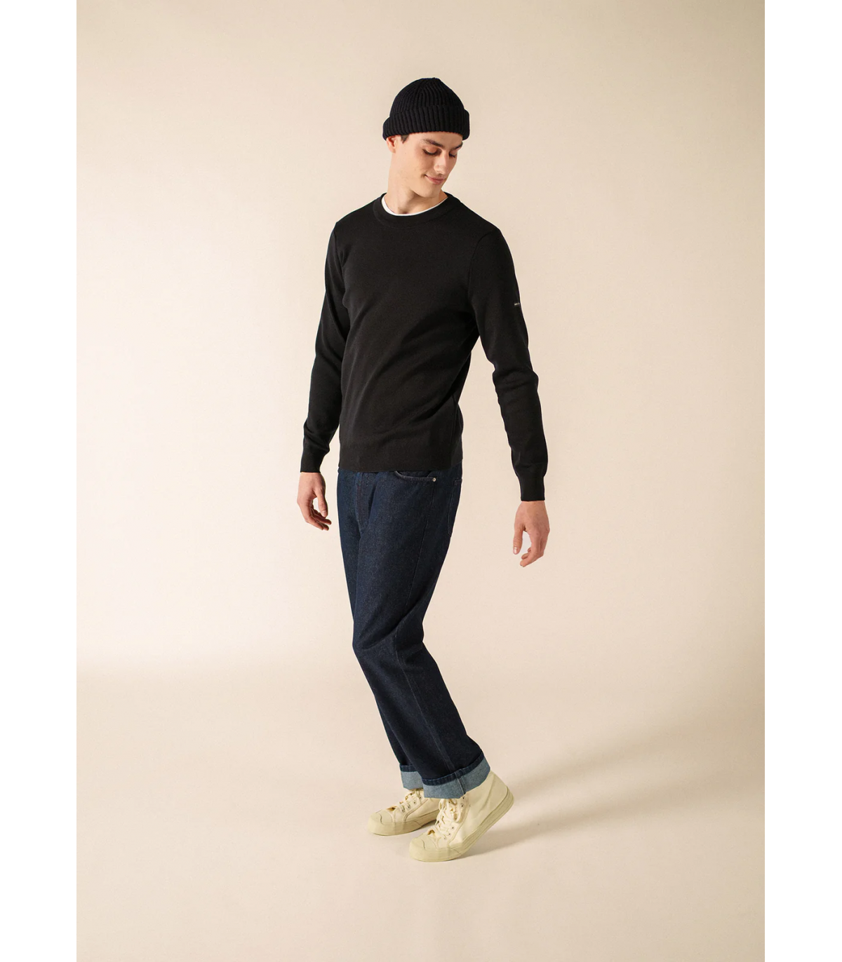 Pull col rond saint-james cc-navy