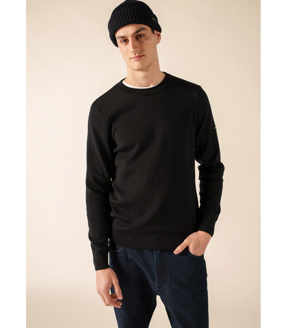 Pull col rond saint-james cc-navy