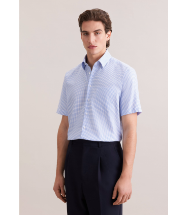 Chemise mc fantaisie seidensticker 14ciel
