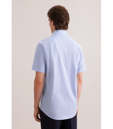 Chemise mc fantaisie seidensticker 14ciel