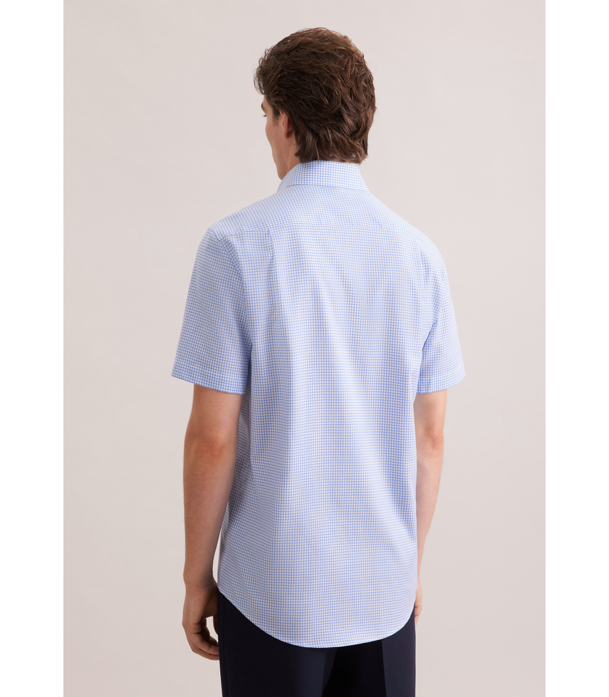 Chemise mc fantaisie seidensticker 14ciel