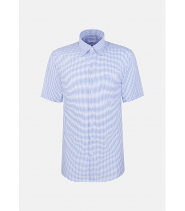 Chemise mc fantaisie seidensticker 14ciel