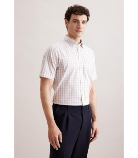 Chemise mc fantaisie seidensticker 06sand
