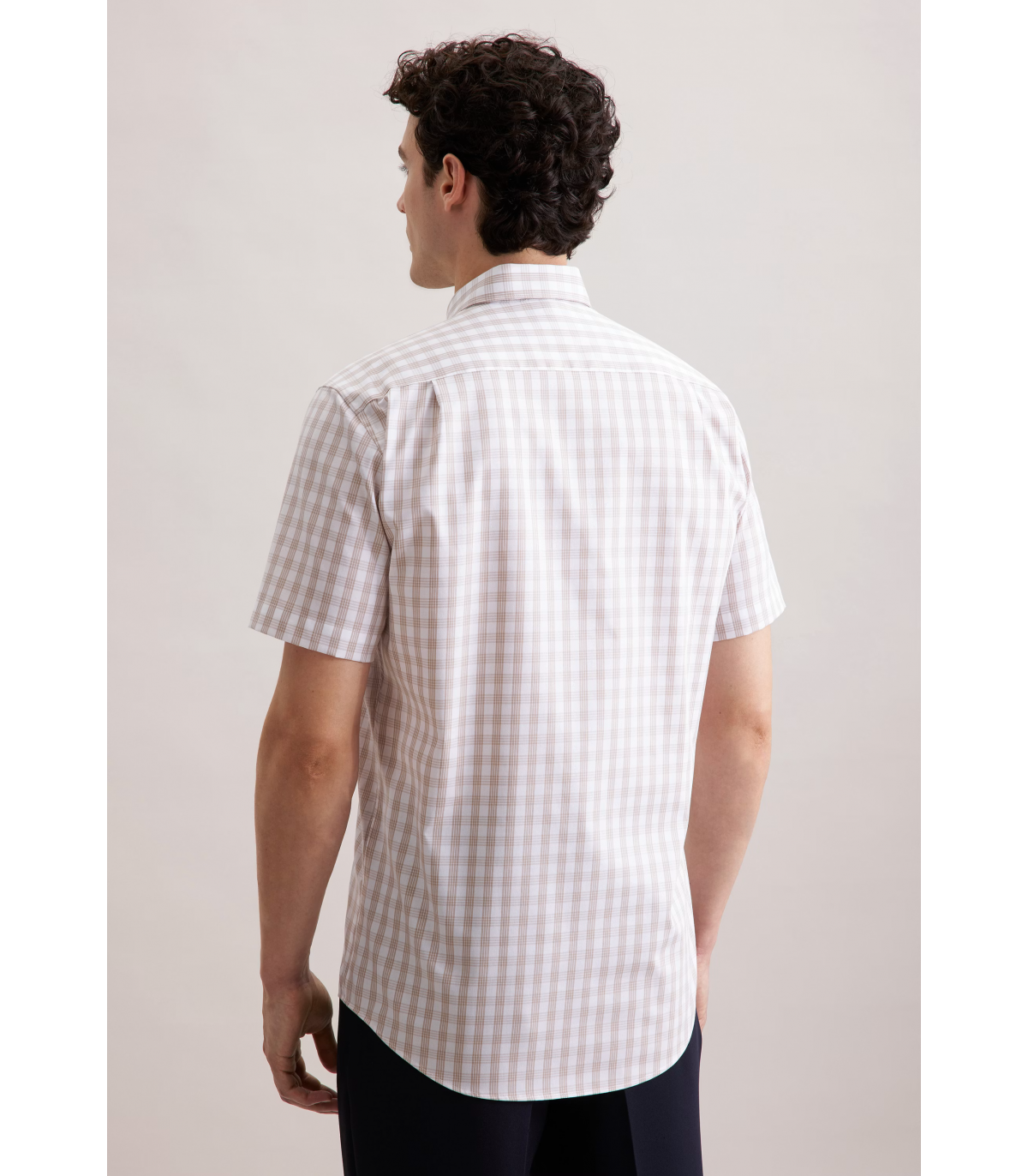Chemise mc fantaisie seidensticker 06sand