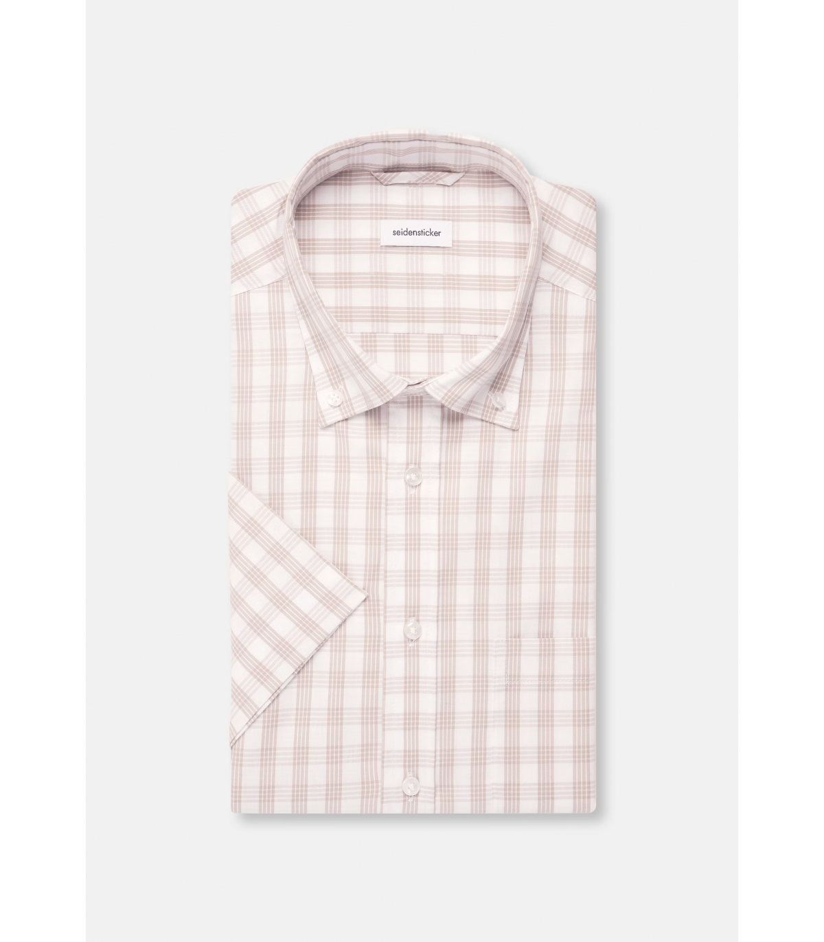 Chemise mc fantaisie seidensticker 06sand