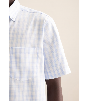 Chemise mc fantaisie seidensticker 10lightblue