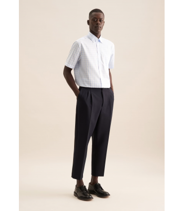 Chemise mc fantaisie seidensticker 10lightblue