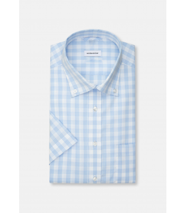 Chemise mc fantaisie seidensticker 10lightblue