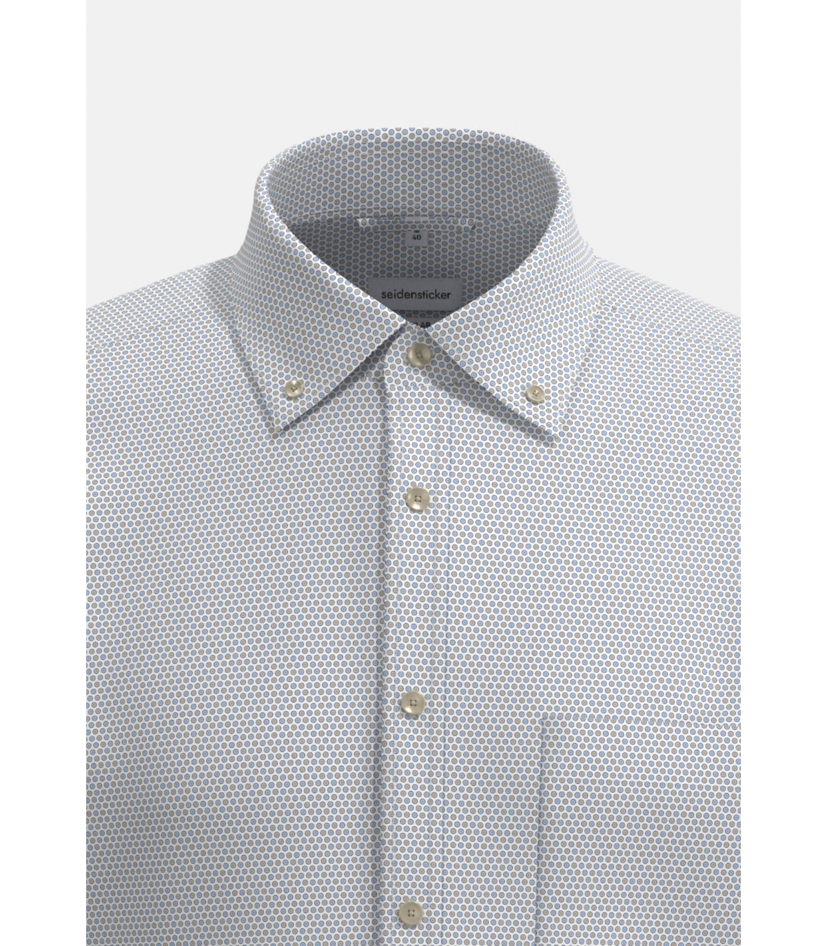 Chemise mc fantaisie seidensticker 06sand