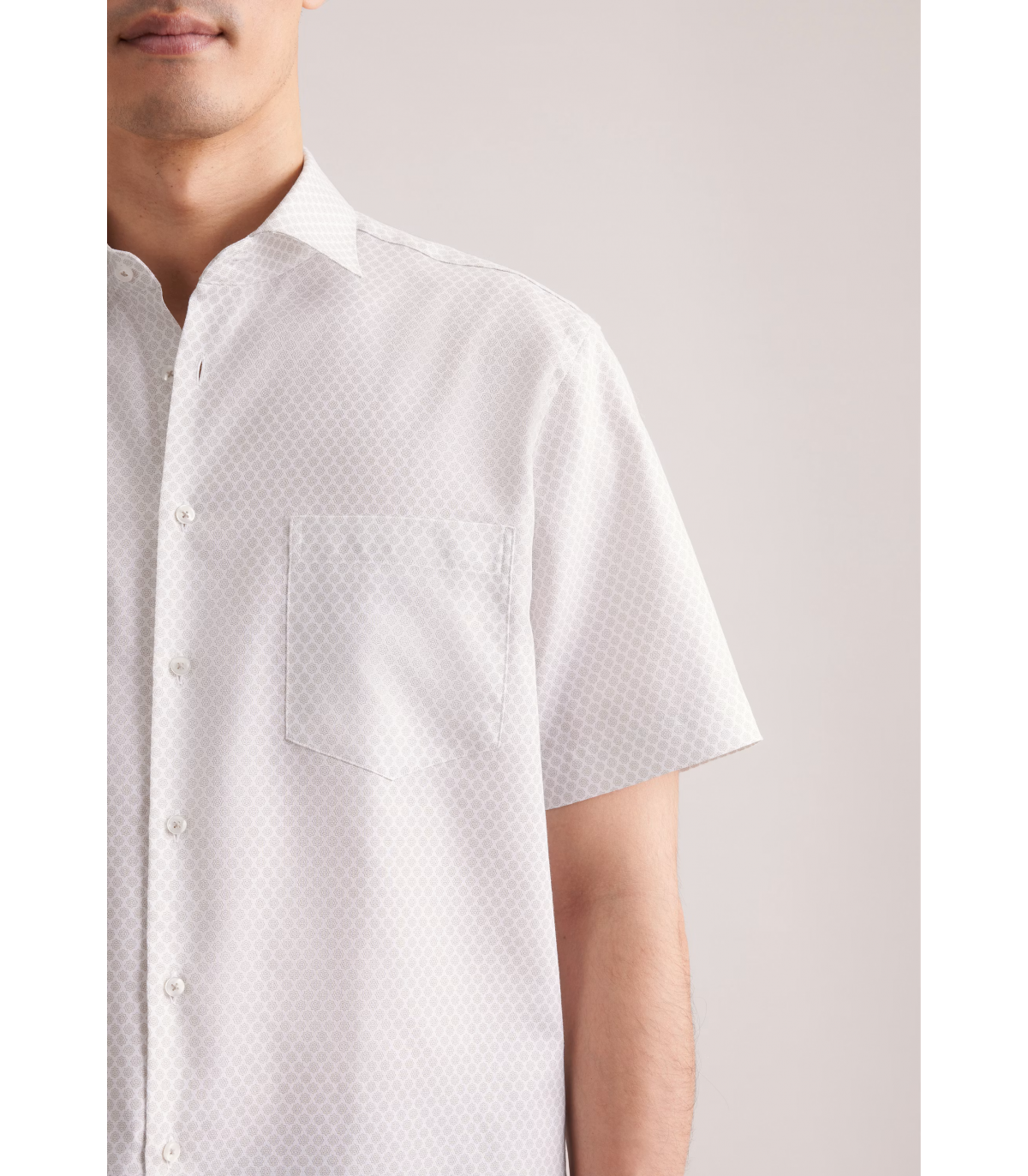 Chemise mc fantaisie seidensticker 05beige