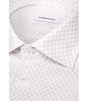 Chemise mc fantaisie seidensticker 05beige