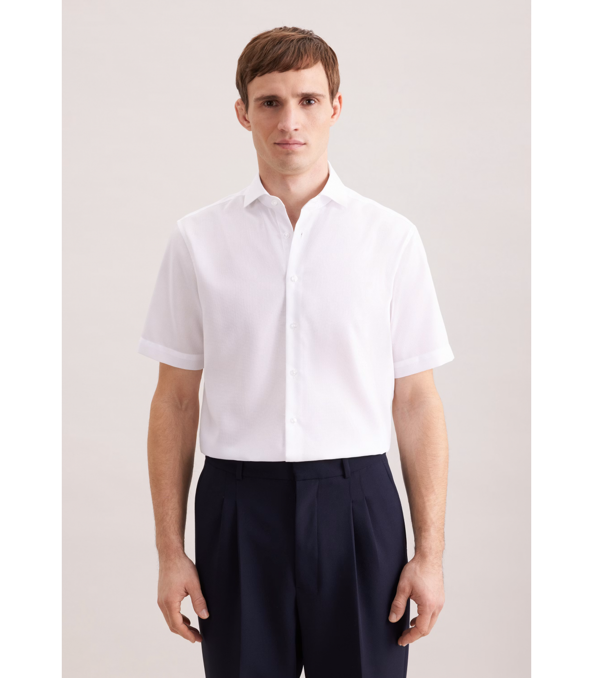 Chemise mc fantaisie seidensticker 01white