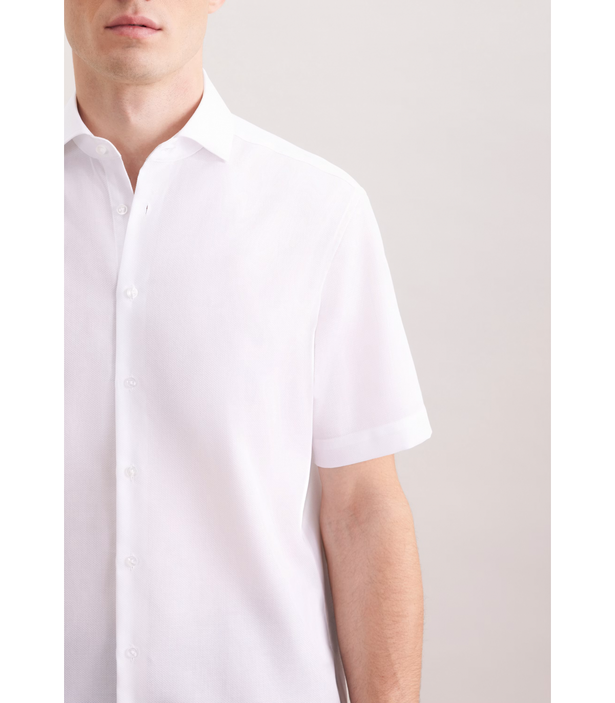 Chemise mc fantaisie seidensticker 01white