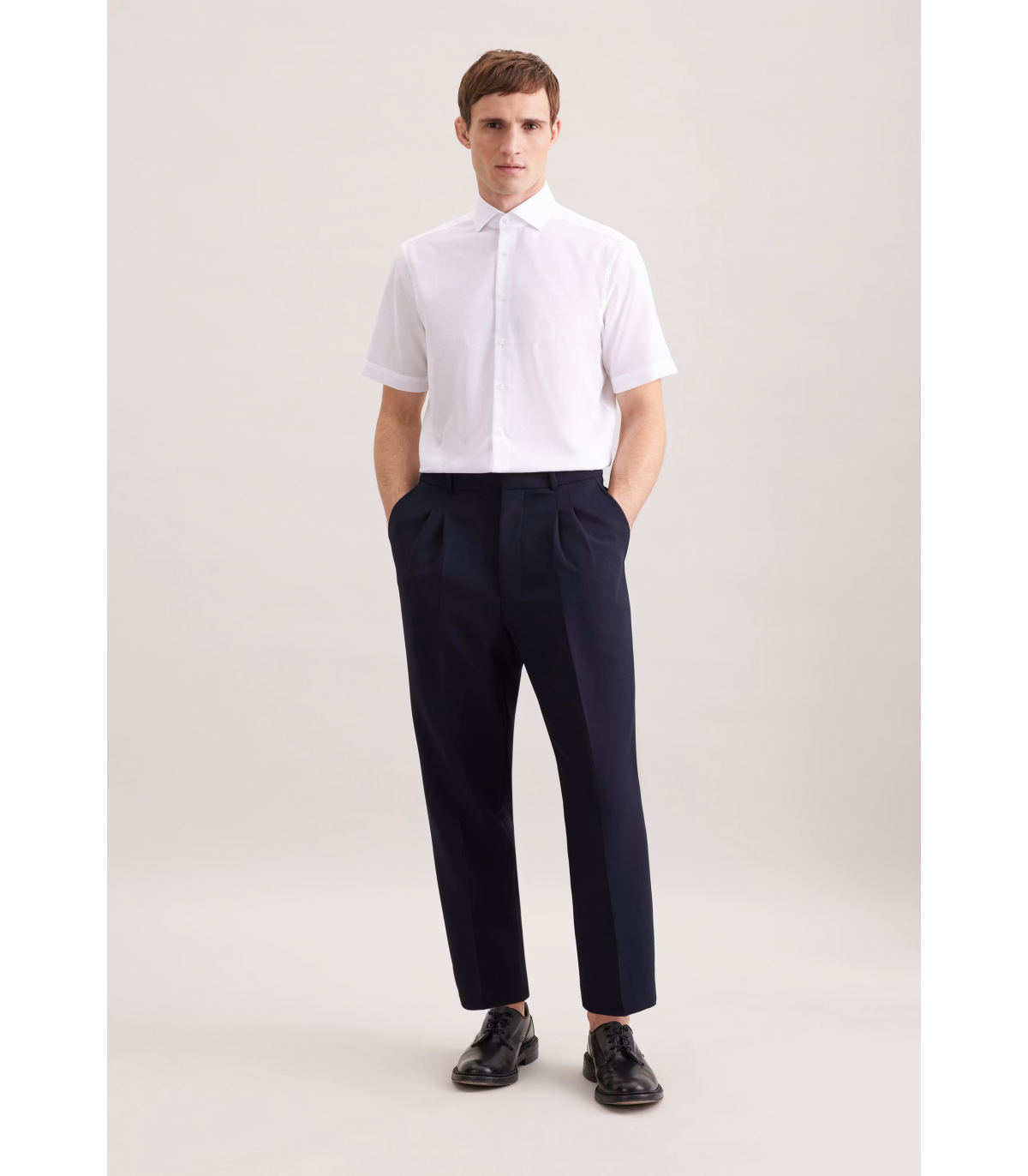 Chemise mc fantaisie seidensticker 01white