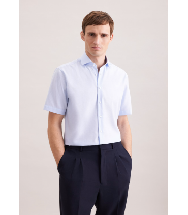 Chemise mc fantaisie seidensticker 12lightblue