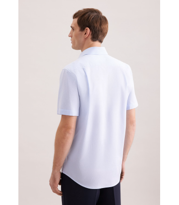Chemise mc fantaisie seidensticker 12lightblue