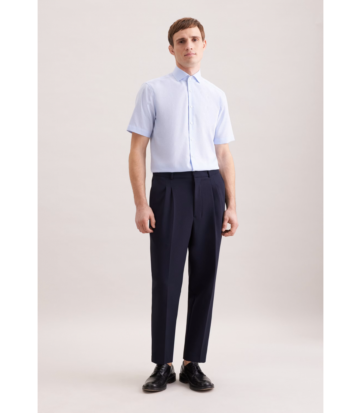Chemise mc fantaisie seidensticker 12lightblue