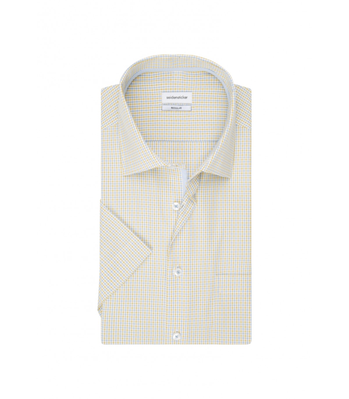 Chemise mc fantaisie seidensticker 62jaune