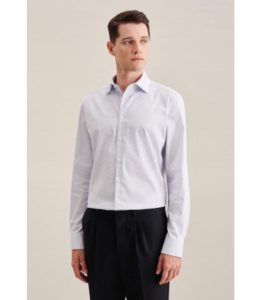 Chemise ml fantaisie seidensticker 11ciel