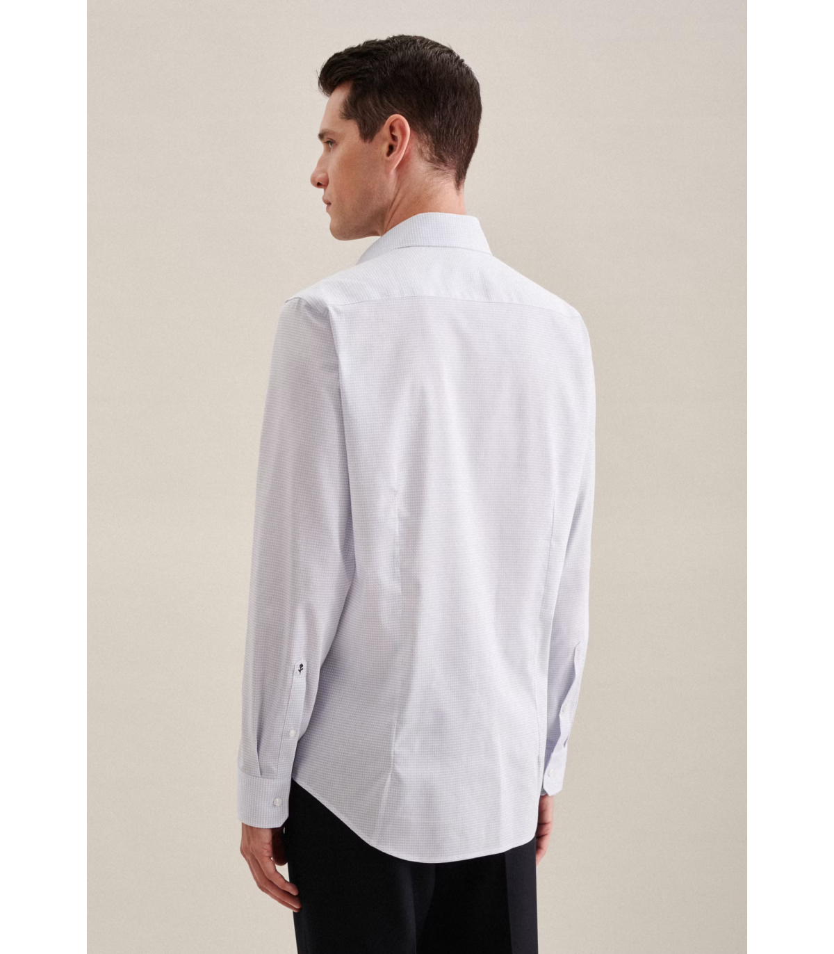 Chemise ml fantaisie seidensticker 11ciel