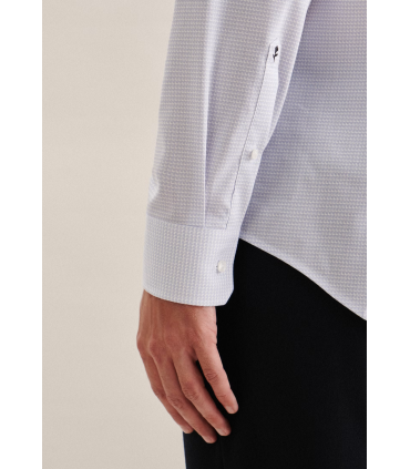 Chemise ml fantaisie seidensticker 11ciel