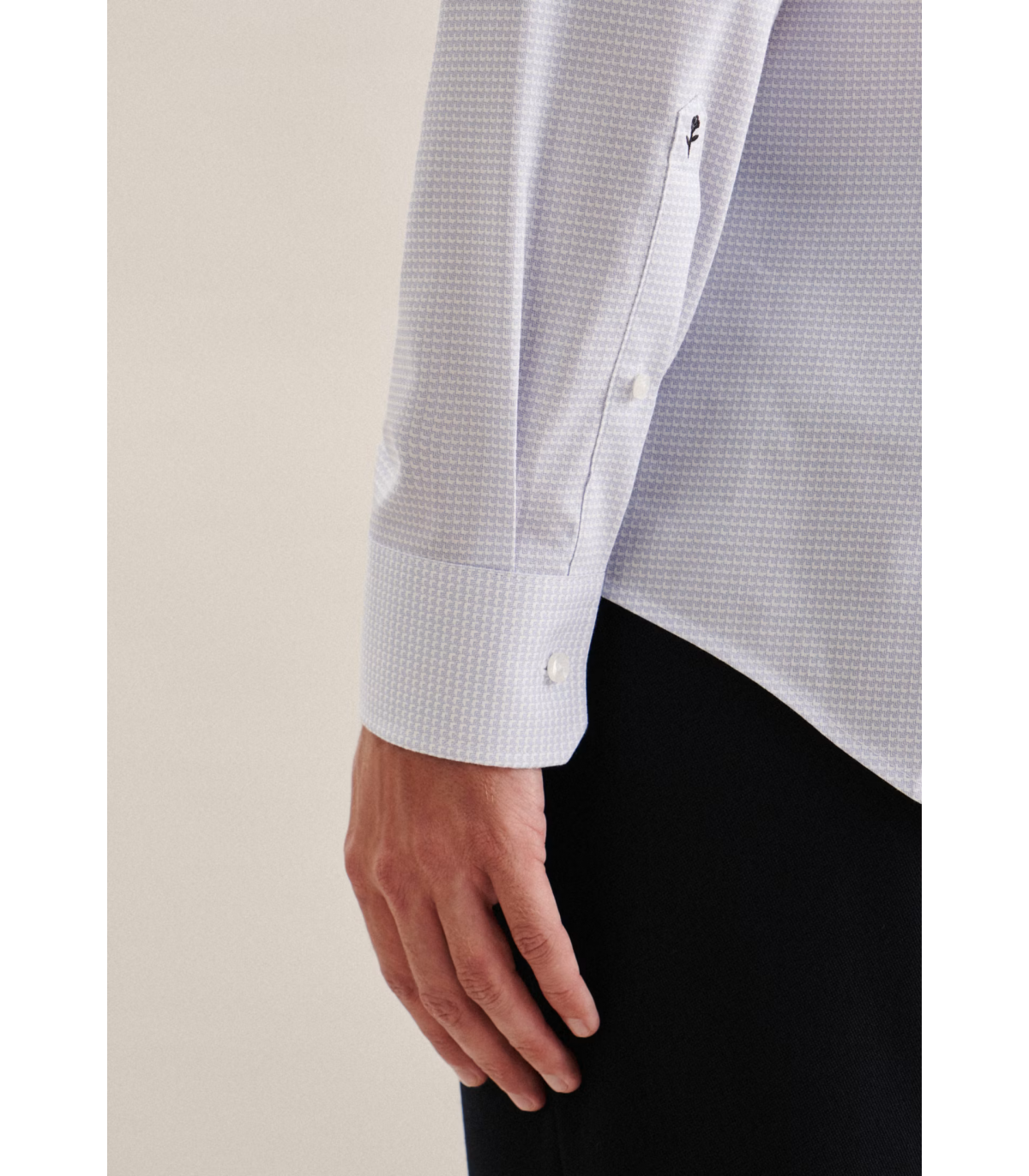 Chemise ml fantaisie seidensticker 11ciel