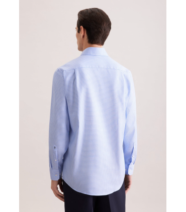 Chemise ml fantaisie seidensticker 14lightblue
