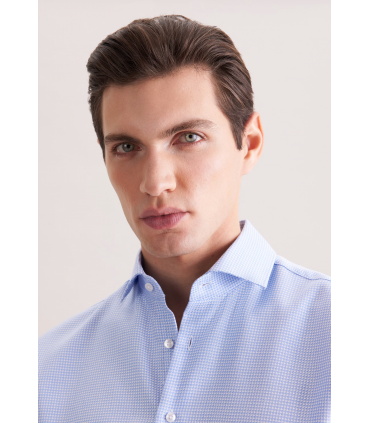 Chemise ml fantaisie seidensticker 14lightblue